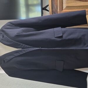 Avenue Pinstripe One Button Blazer Sz 22